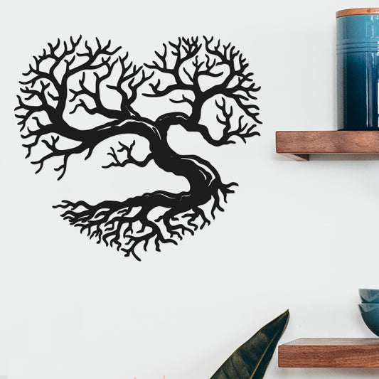 Tree in the shape of a heart - Decorative painting