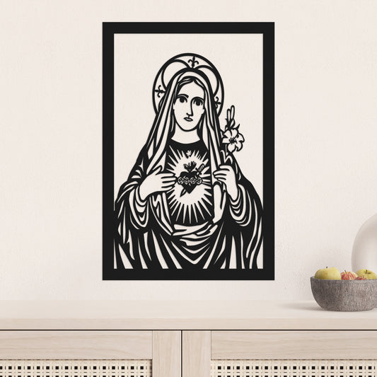Immaculate Heart of Mary - Decorative painting