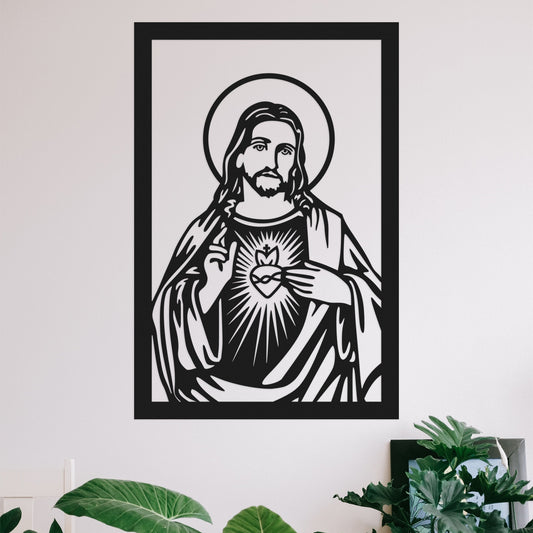 Sacred Heart of Jesus - Decorative painting